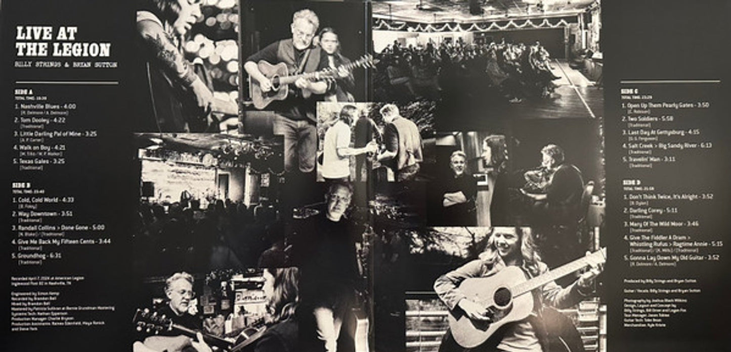 Billy Strings & Bryan Sutton - Live At The Legion (Tri-Color Red White Blue 2-LP Vinyl) Vinyl Record
