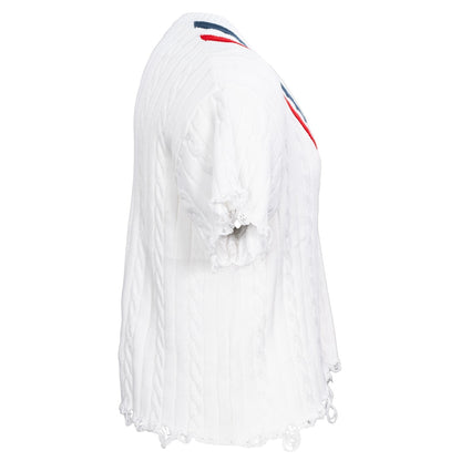 Distressed Knit Sweater Costume Top for Halloween and Cosplay