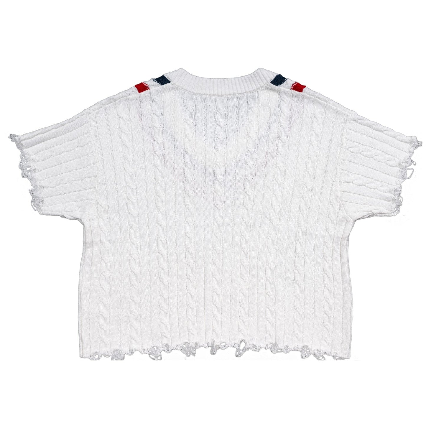 Distressed Knit Sweater Costume Top for Halloween and Cosplay