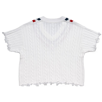 Distressed Knit Sweater Costume Top for Halloween and Cosplay