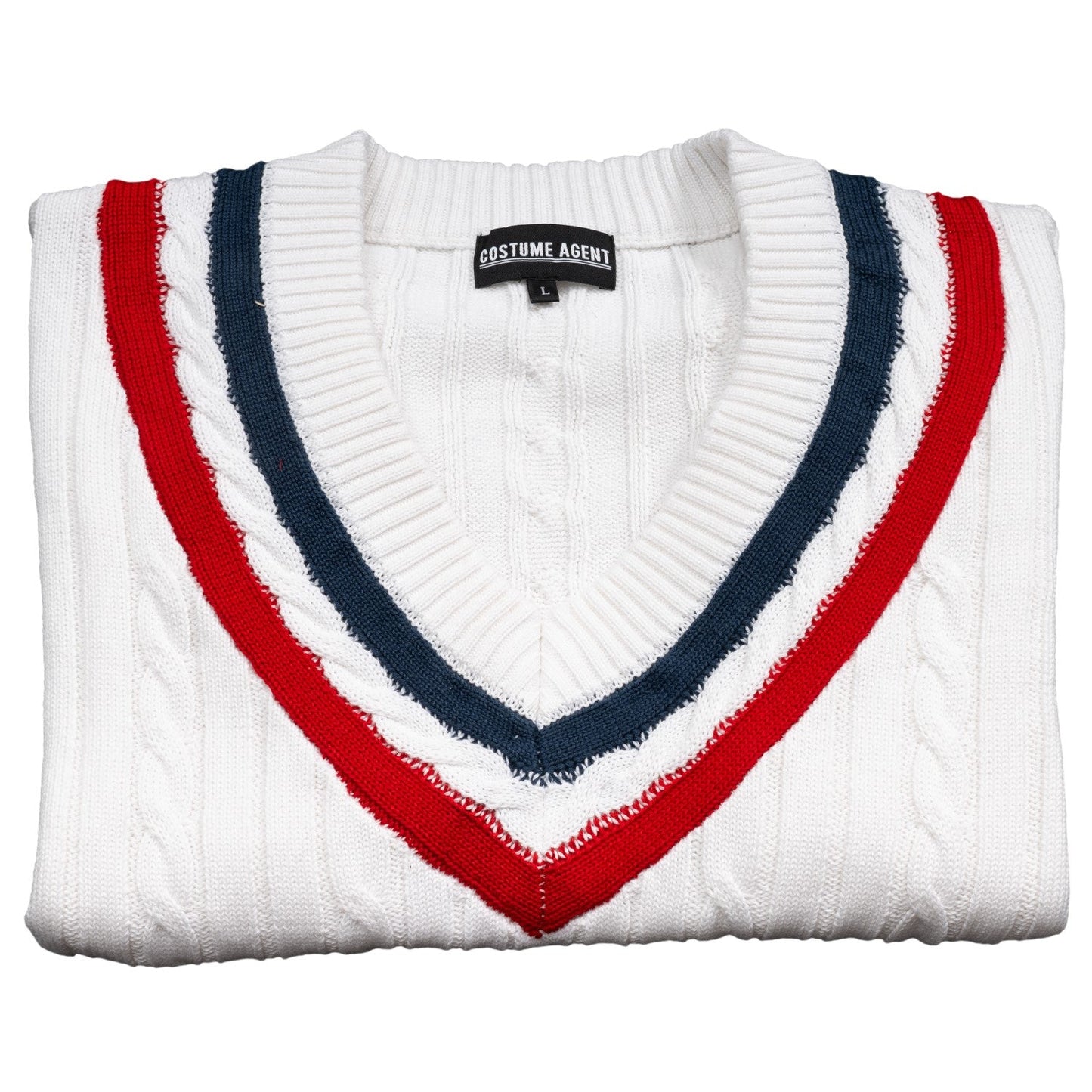 Distressed Knit Sweater Costume Top for Halloween and Cosplay
