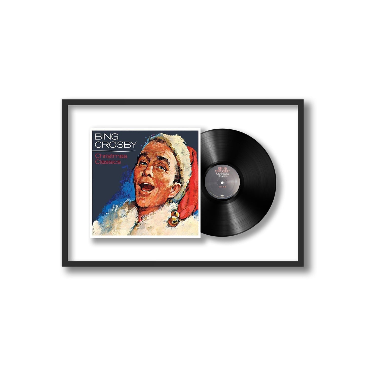 Bing Crosby Christmas Classics Framed Vinyl Record