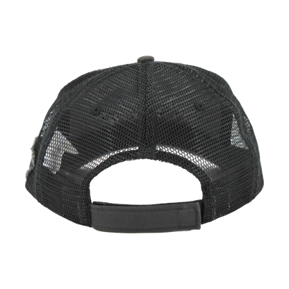 Fender Black Out Mesh Back Trucker Hat Cap Black