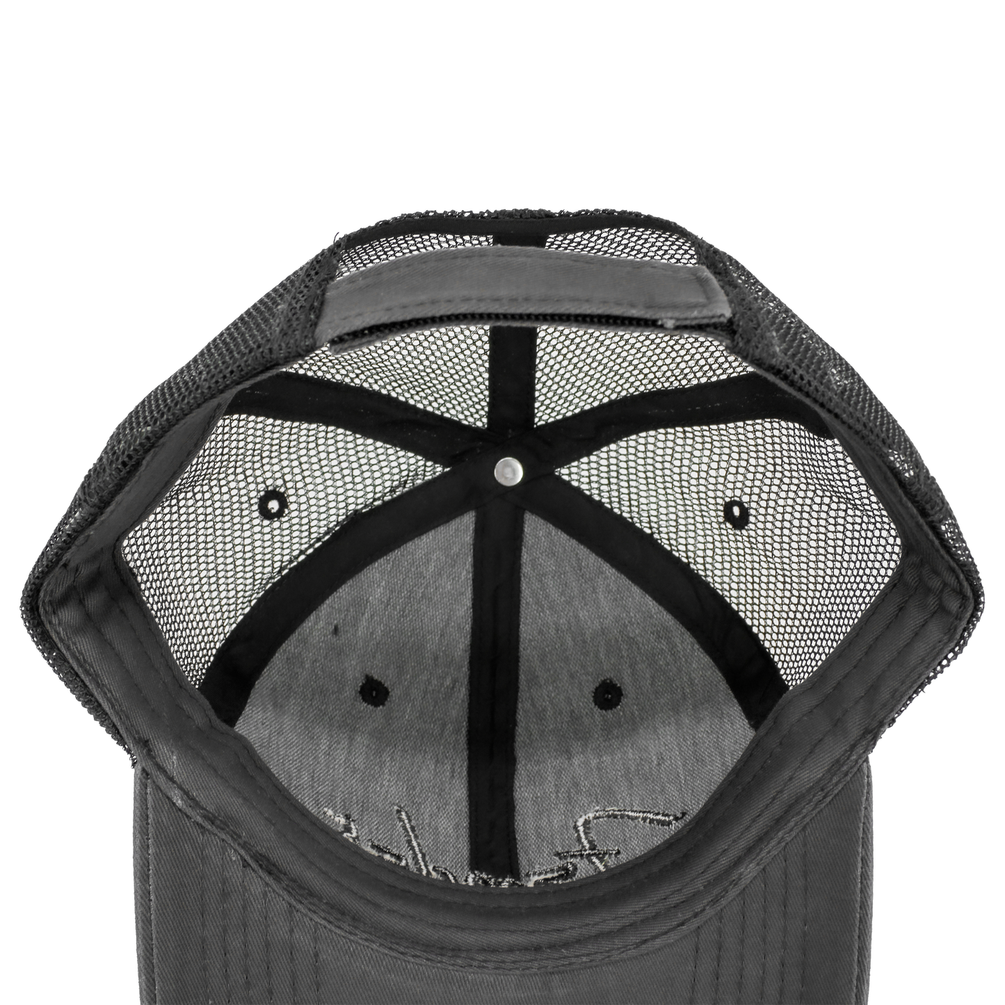 Fender Black Out Mesh Back Trucker Hat Cap Black