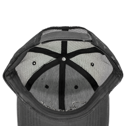 Fender Black Out Mesh Back Trucker Hat Cap Black