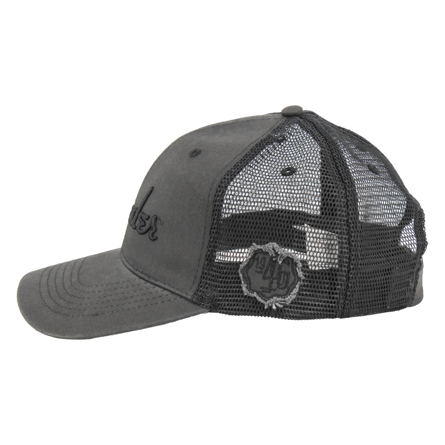 Fender Black Out Mesh Back Trucker Hat Cap Black