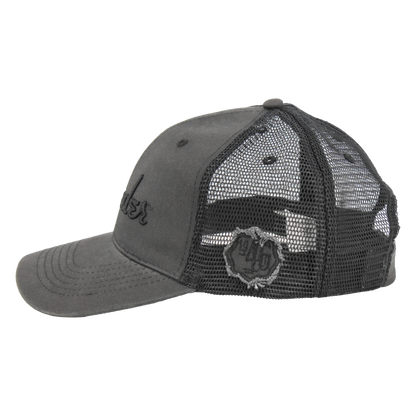 Fender Black Out Mesh Back Trucker Hat Cap Black