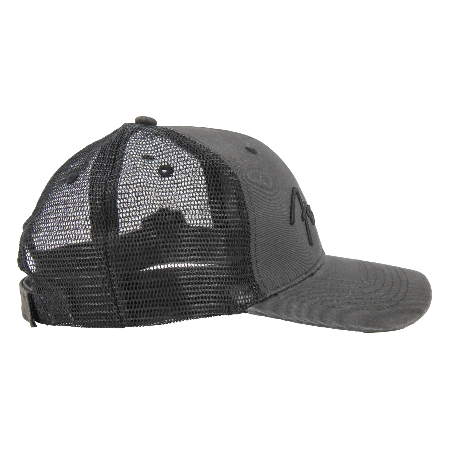 Fender Black Out Mesh Back Trucker Hat Cap Black