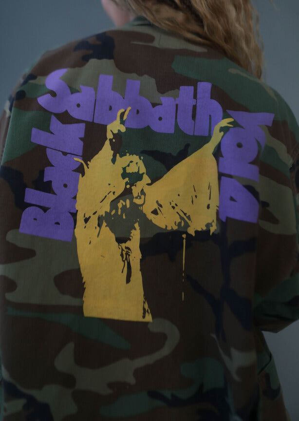 Black Sabbath Authentic Womens Vintage Camo Jacket