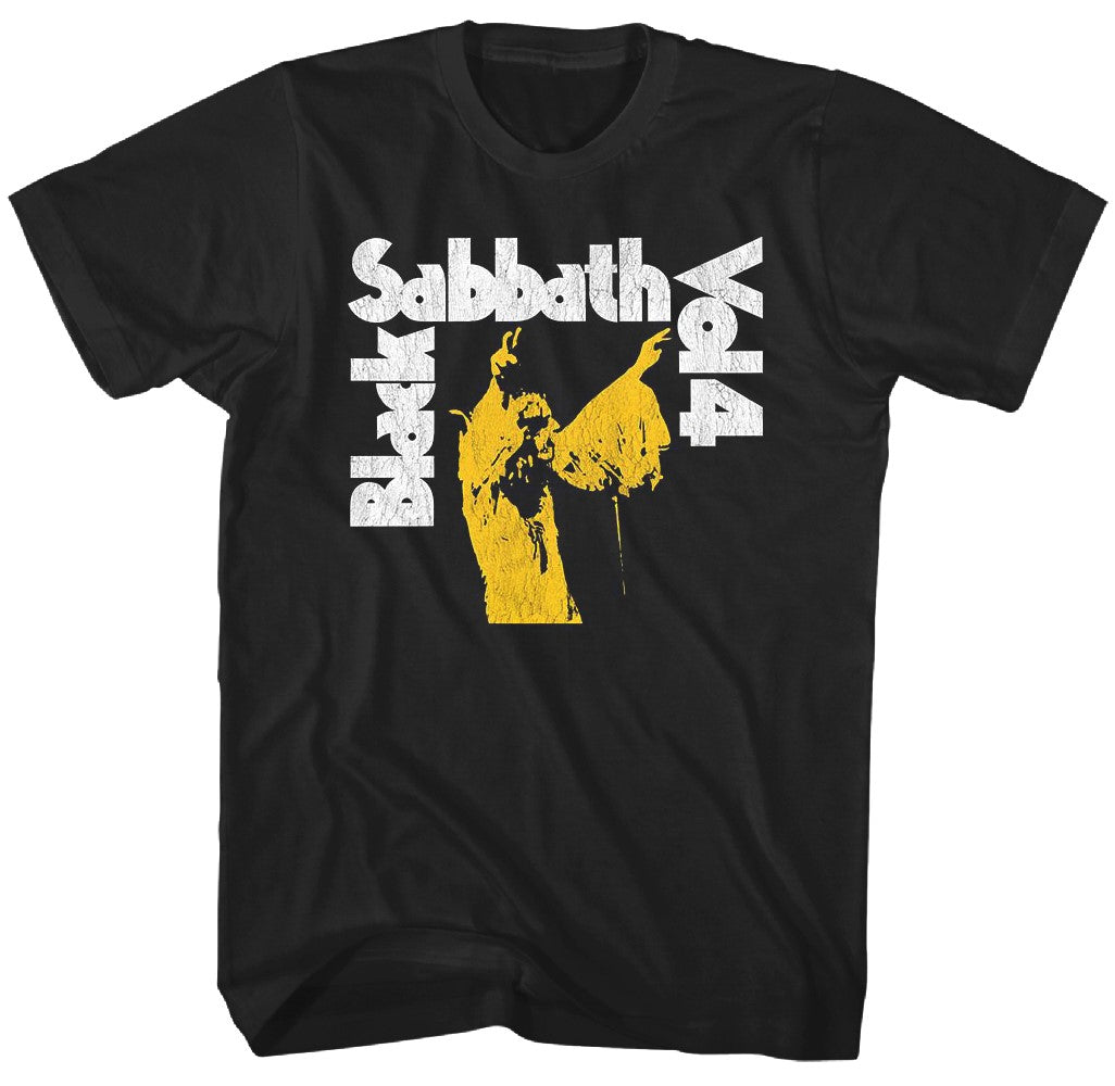 Black Sabbath Vol. 4 Coal Mens T Shirt Black