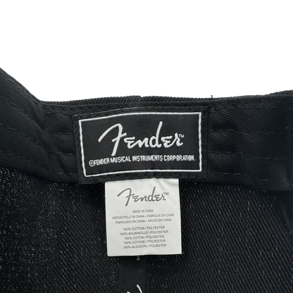 Fender Black Flat Bill Hat