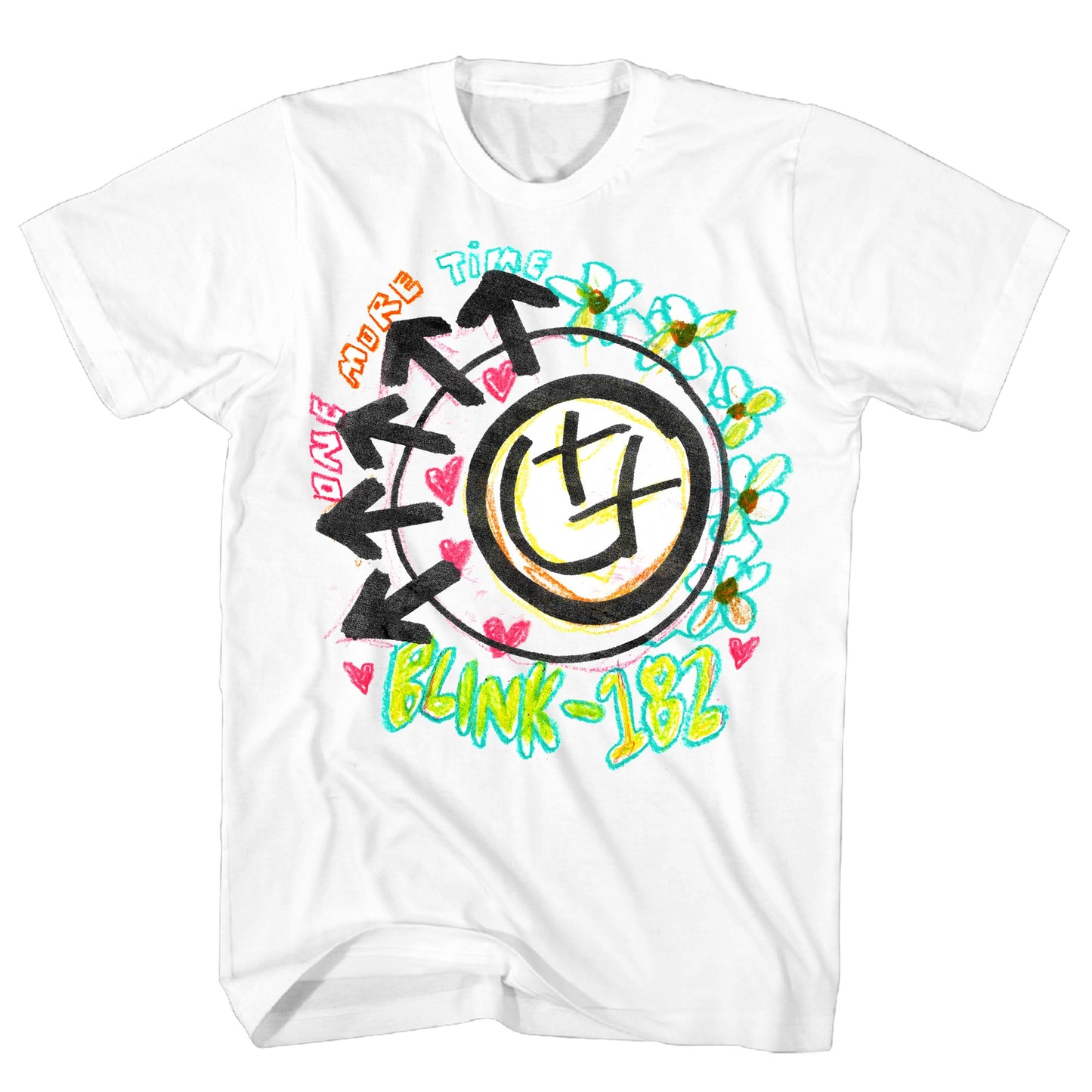 Blink 182 Crayon Mens T Shirt White