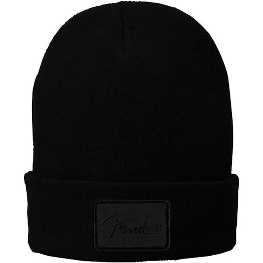 Fender Black Patch Beanie Hat Black