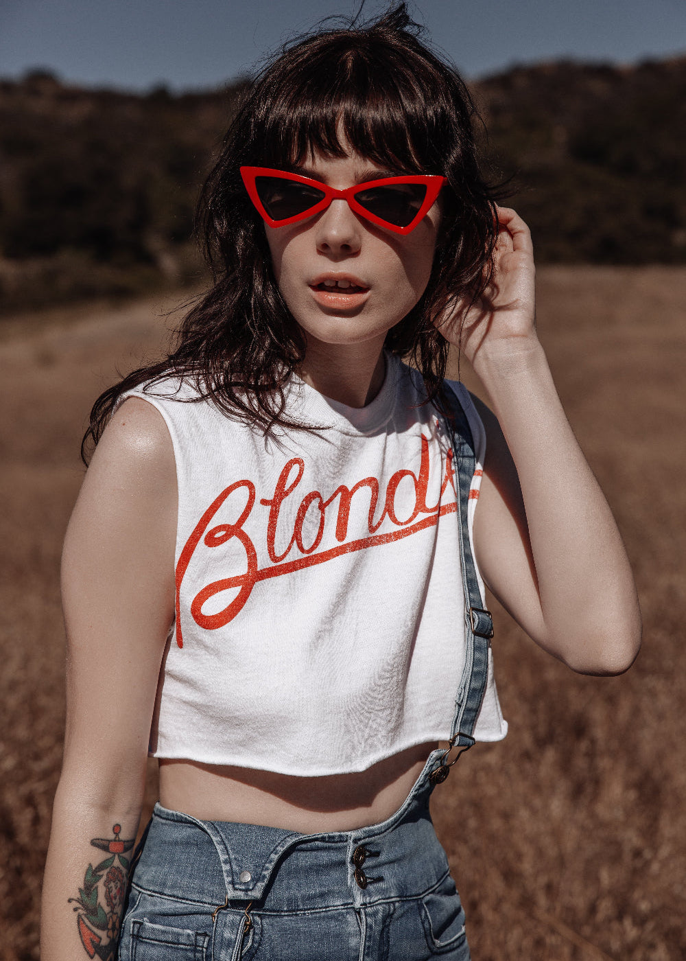 Blondie Cropped Tee by Goodie Two Sleeves Womens T Shirt White Officially Licensed