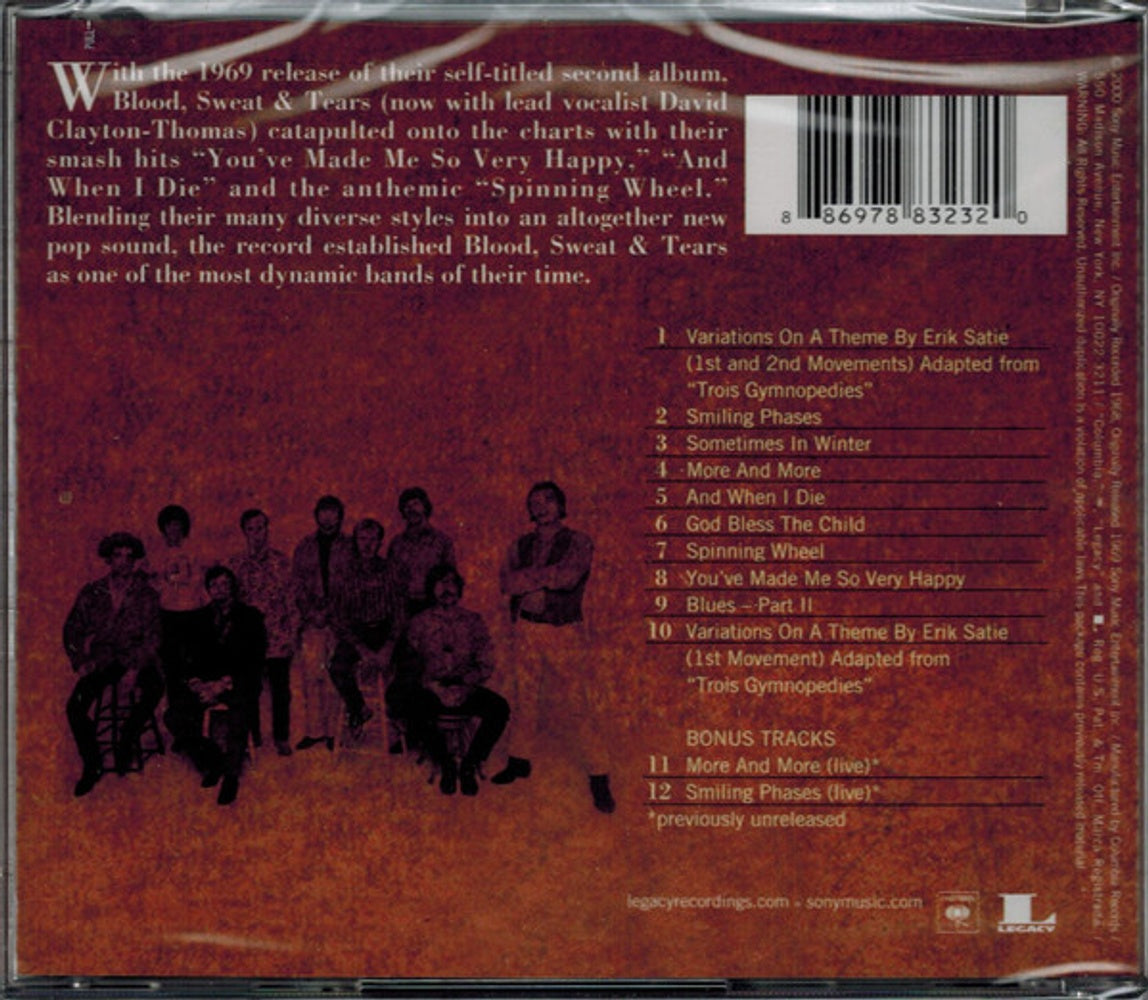 Blood, Sweat & Tears – Blood Sweat and Tears (Expanded CD)