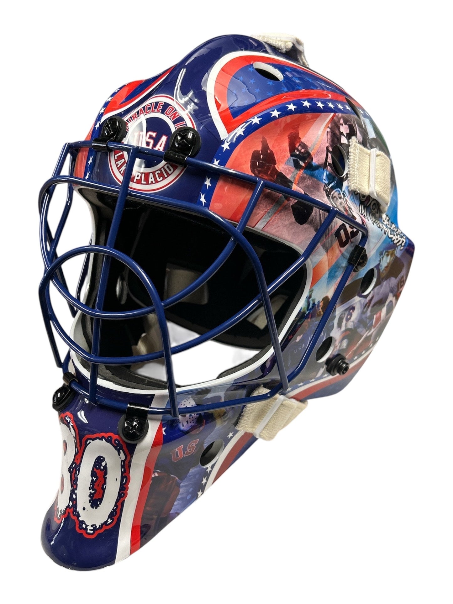 Miracle on Ice Blue cage Goalie Mask