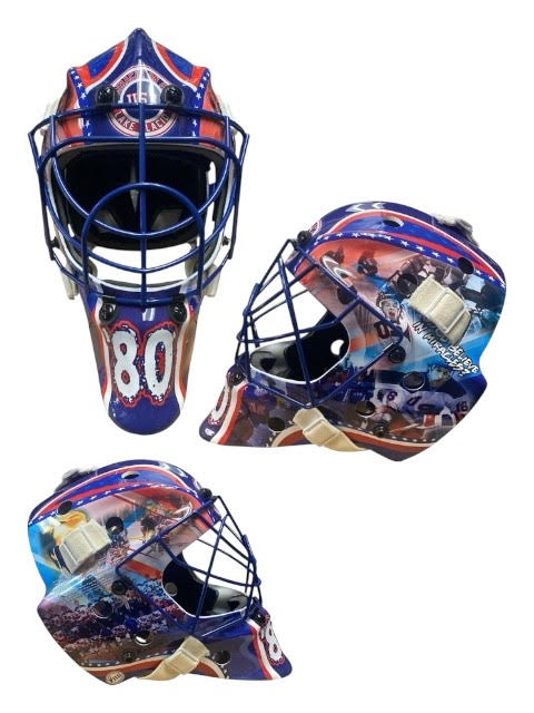 Miracle on Ice Blue cage Goalie Mask