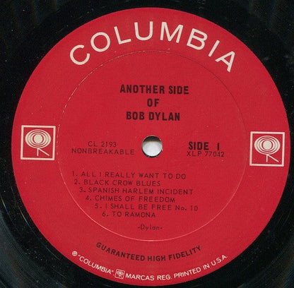 Bob Dylan – Another Side Of Bob Dylan (LP Vinyl) Vinyl Record