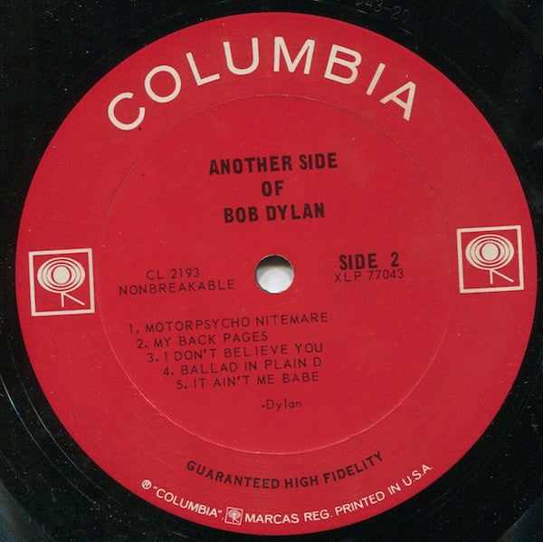 Bob Dylan – Another Side Of Bob Dylan (LP Vinyl) Vinyl Record