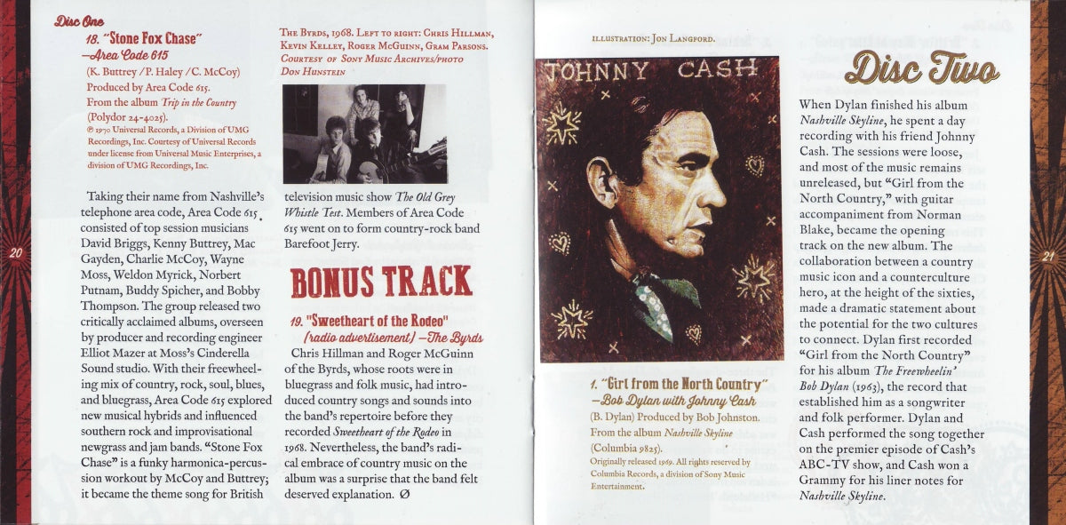 Bob Dylan – Dylan, Cash & the Nashville Cats: A New Music City (2-CD)