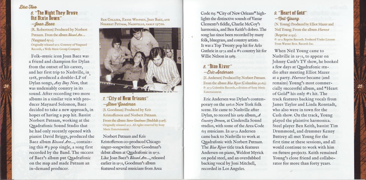 Bob Dylan – Dylan, Cash & the Nashville Cats: A New Music City (2-CD)