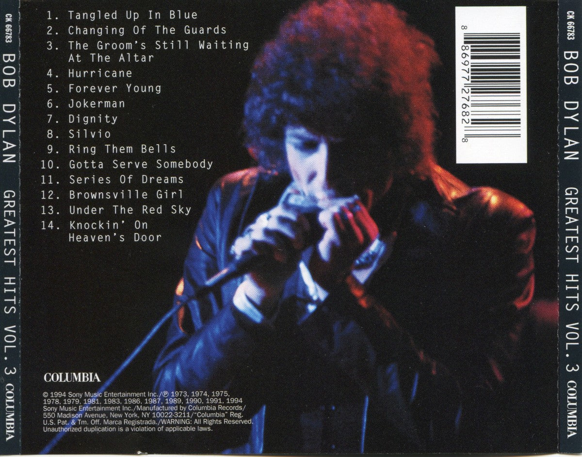 Bob Dylan – Greatest Hits, Vol. 3 Music CD