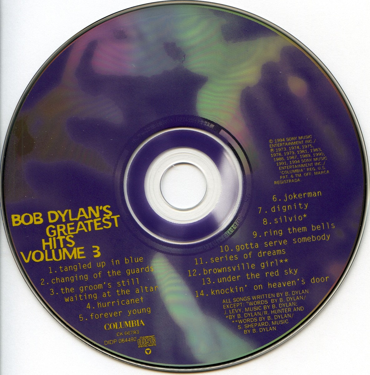 Bob Dylan – Greatest Hits, Vol. 3 Music CD