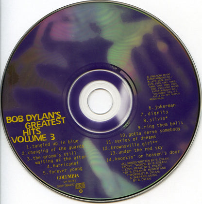 Bob Dylan – Greatest Hits, Vol. 3 Music CD