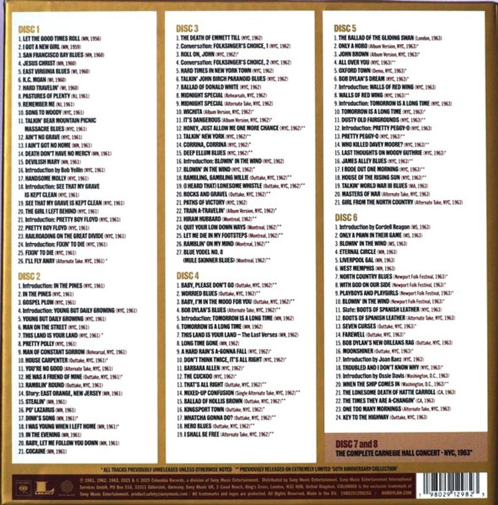 Bob Dylan – The Bootleg Series Vol. 18: Through The Open Window, 1956-1963 (8-CD)
