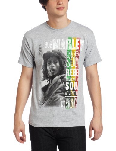 Bob Marley Marley Short Sleeve Soul Rebel T-Shirt [T-Shirt] Officially Licensed