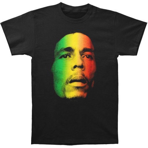 Bob Marley Zion Rootswear Men'S Bob Marley Face T-Shirt, Black, Large [T-Shirt]