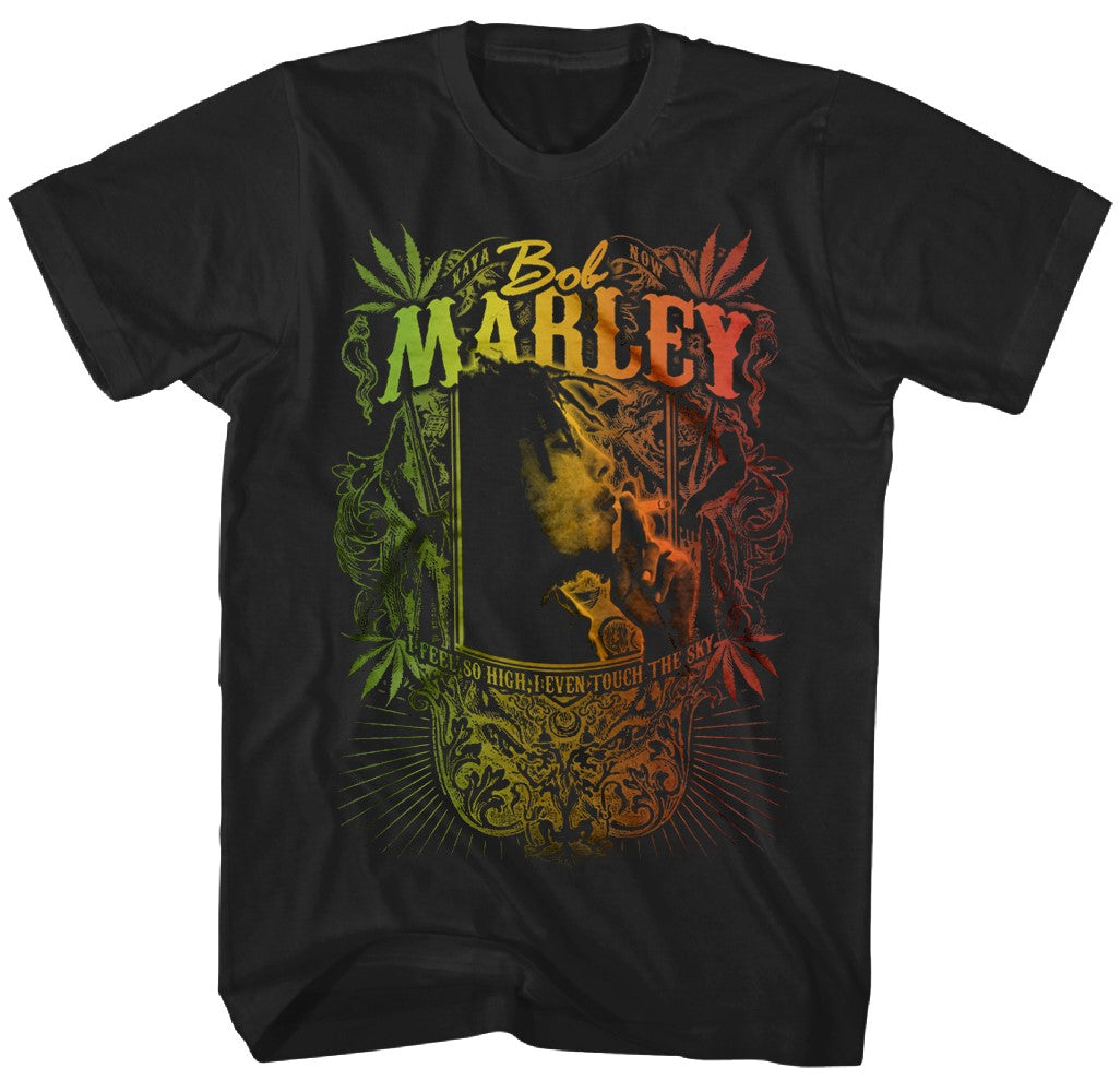 Bob Marley Kaya Now Jumbo Print Mens T Shirt Black