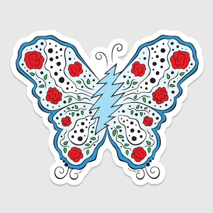 Grateful Dead Bolt Butterfly Sticker