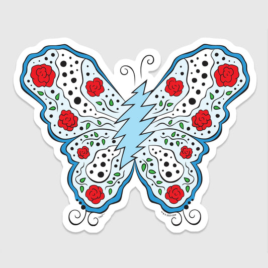 Grateful Dead Bolt Butterfly Sticker