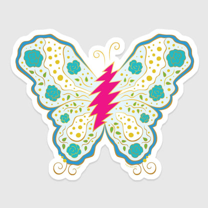 Grateful Dead Bolt Butterfly Sticker