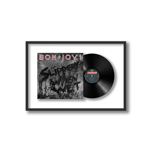 Bon Jovi Slippery When Wet Framed Vinyl Record