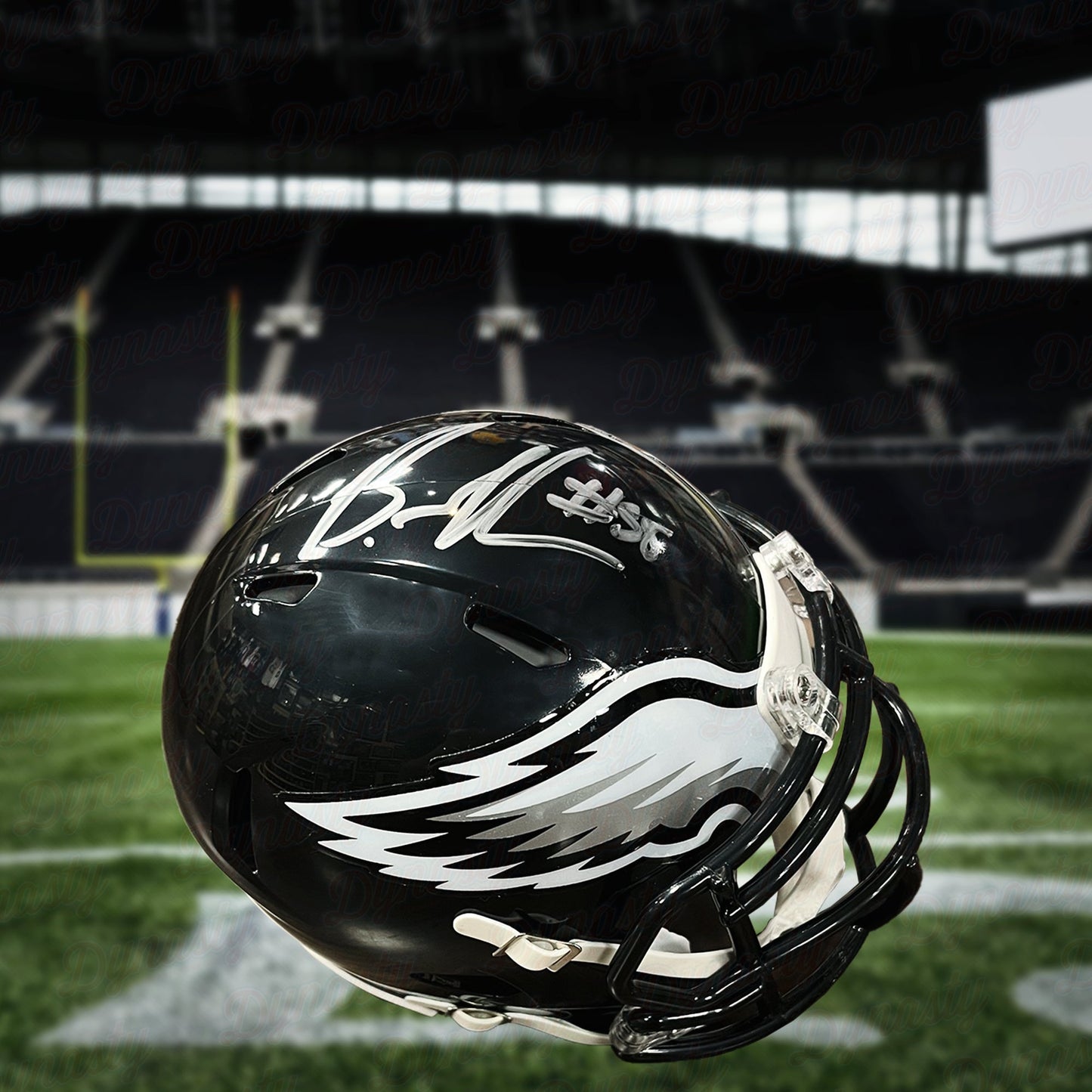 Brandon Graham Philadelphia Eagles Autographed Alternate Black Speed Mini-Helmet