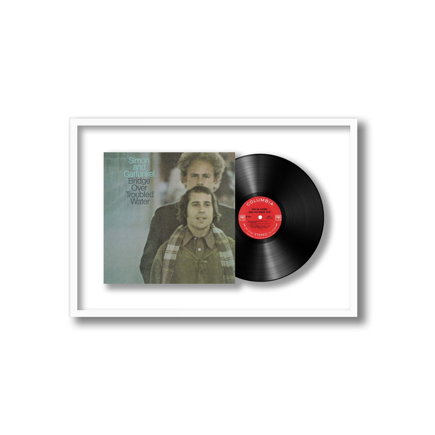 Simon and Garfunkel Bridge Over Troubled Water Framed Vinyl Record
