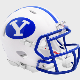 Brigham Young Cougars (BYU) NCAA Mini Speed Football Helmet White - NCAA