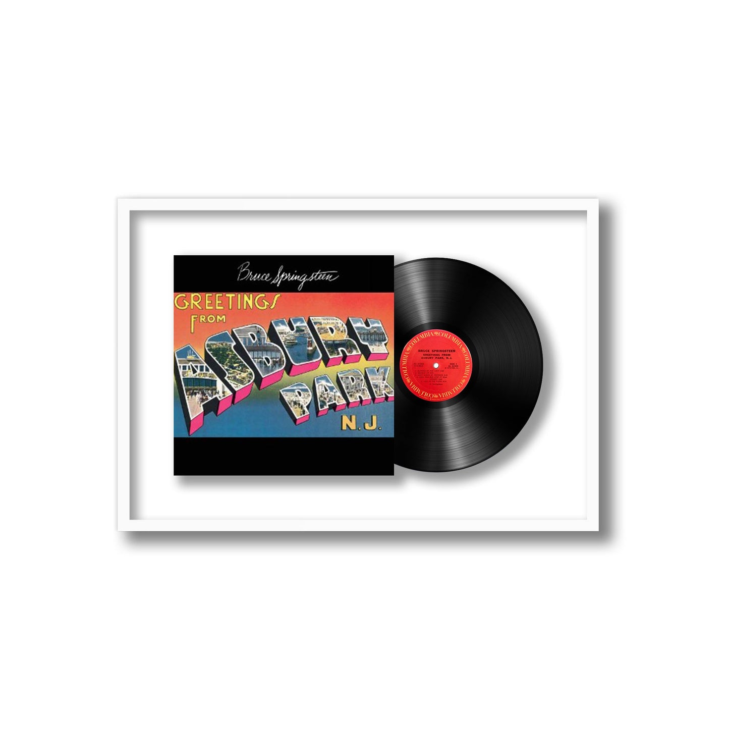 Bruce Springsteen Greetings From Asbury Park, N.J. Framed Vinyl Record