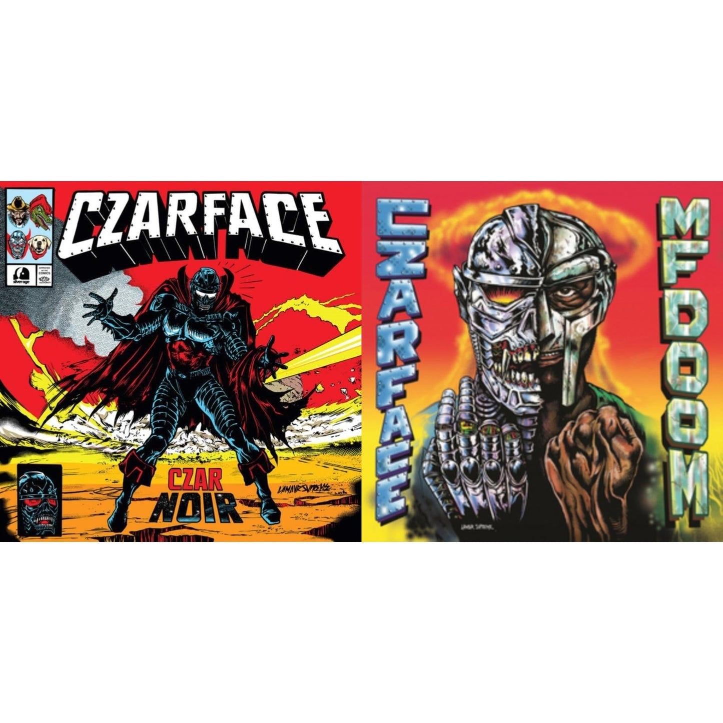 Czarface - Czar Noir (Red/White LP Vinyl) & Czarface Meets Metal Face