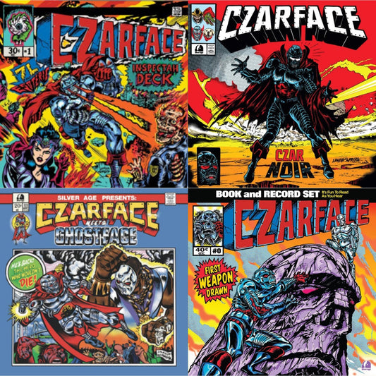 Czarface - First Weapon Drawn (Sky Blue LP Vinyl) & Czar Noir (Red/White LP Vinyl) & Czarface Meets Ghostface & Czarface