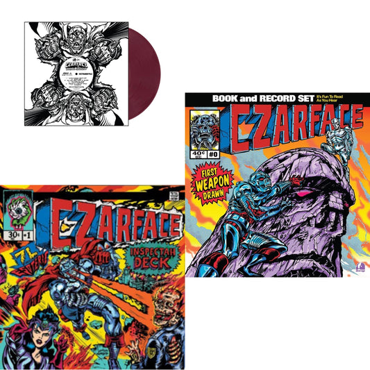Czarface - First Weapon Drawn (Sky Blue LP Vinyl) & Czartificial Intelligence (Instrumentals) (Czarvard Crimson LP Vinyl) (Res Essential) & Czarface