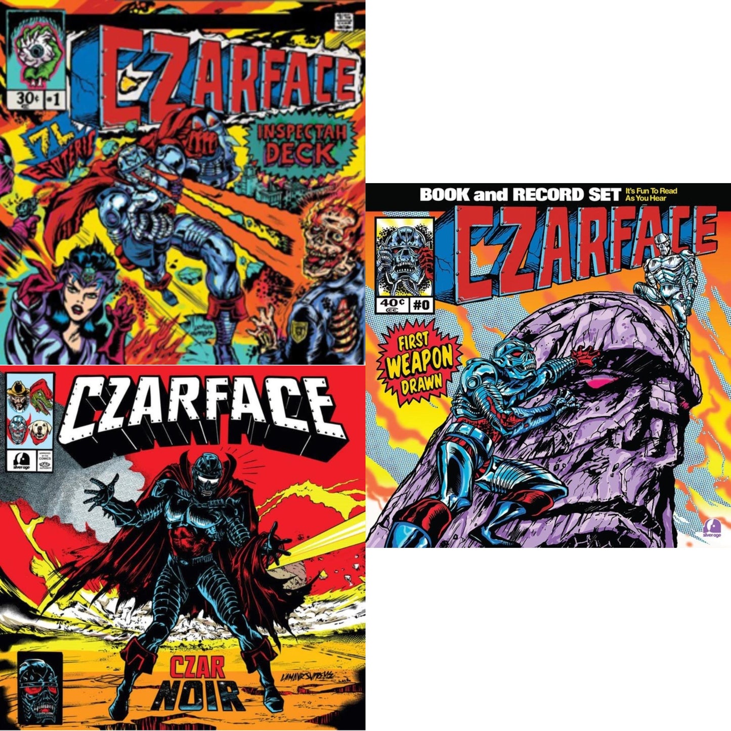 Czarface - First Weapon Drawn (Sky Blue LP Vinyl) & Czar Noir (Red/White LP Vinyl) & Czarface