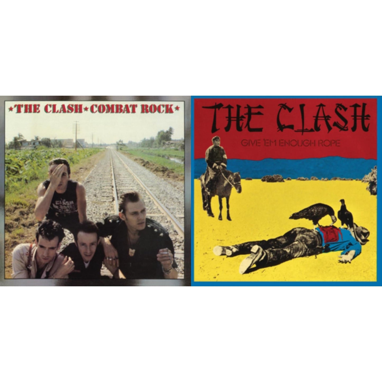 Clash - Combat Rock (180G/Remastered) & Give 'Em Enough Rope (180G/Remastered) - LP Vinyl Bundle