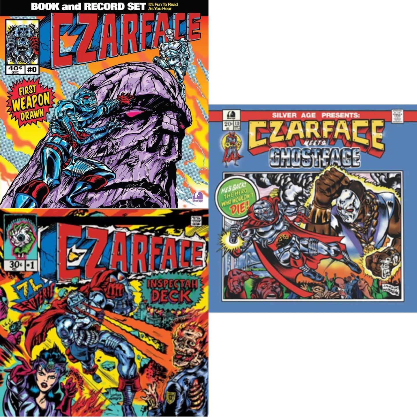 Czarface - First Weapon Drawn (Sky Blue LP Vinyl) & Czarface Meets Ghostface & Czarface