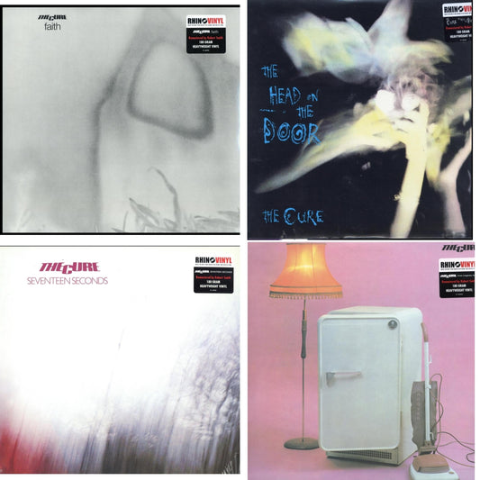 Cure - Head On The Door (180G) & Three Imaginary Boys (180G) & Seventeen Seconds (180G) & Faith (180G) - LP Vinyl Bundle