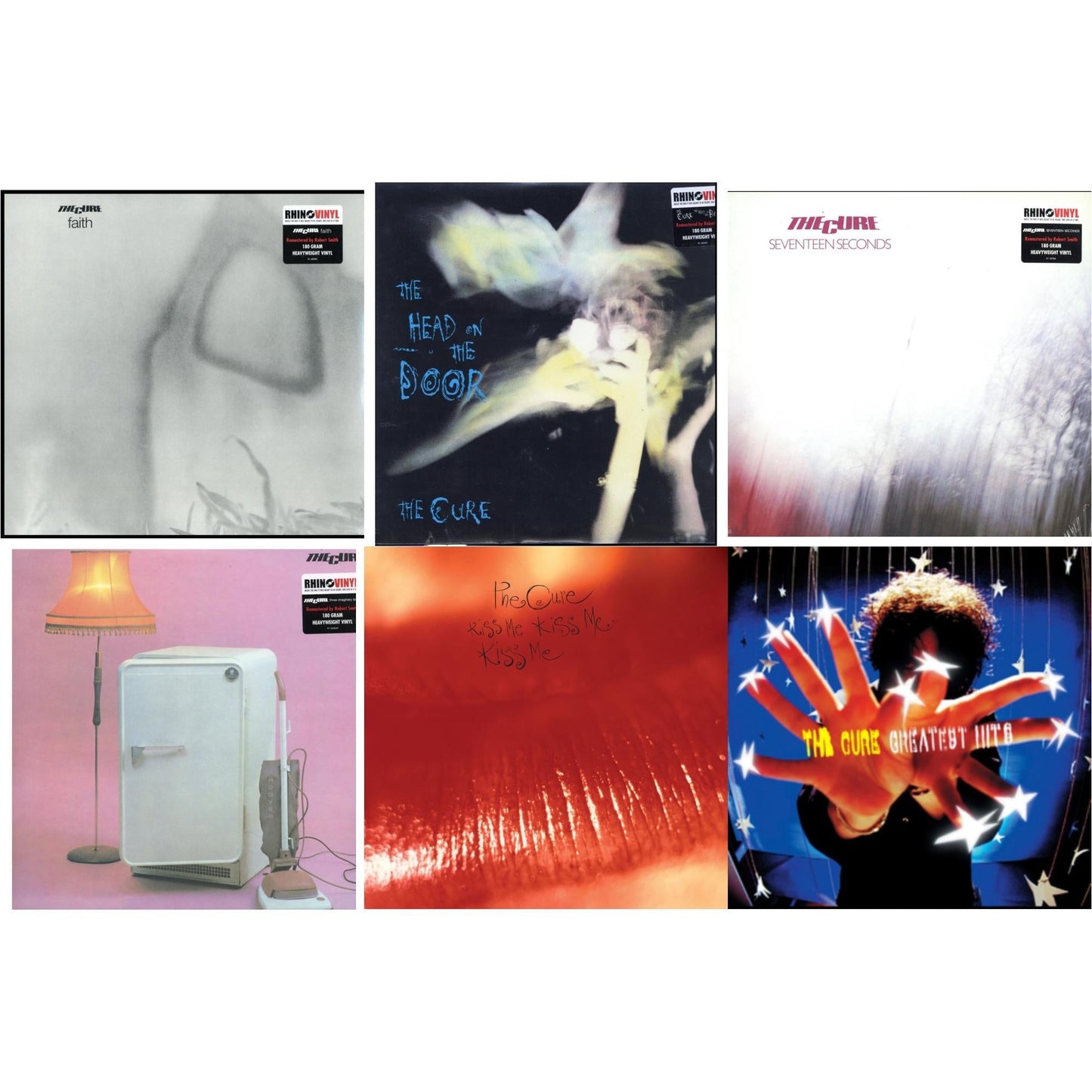 Cure - Faith (180G) & Head On The Door (180G) & Seventeen Seconds (180G) & Three Imaginary Boys (180G) & Kiss Me, Kiss Me, Kiss Me (180G) & Greatest Hits (2LP)
