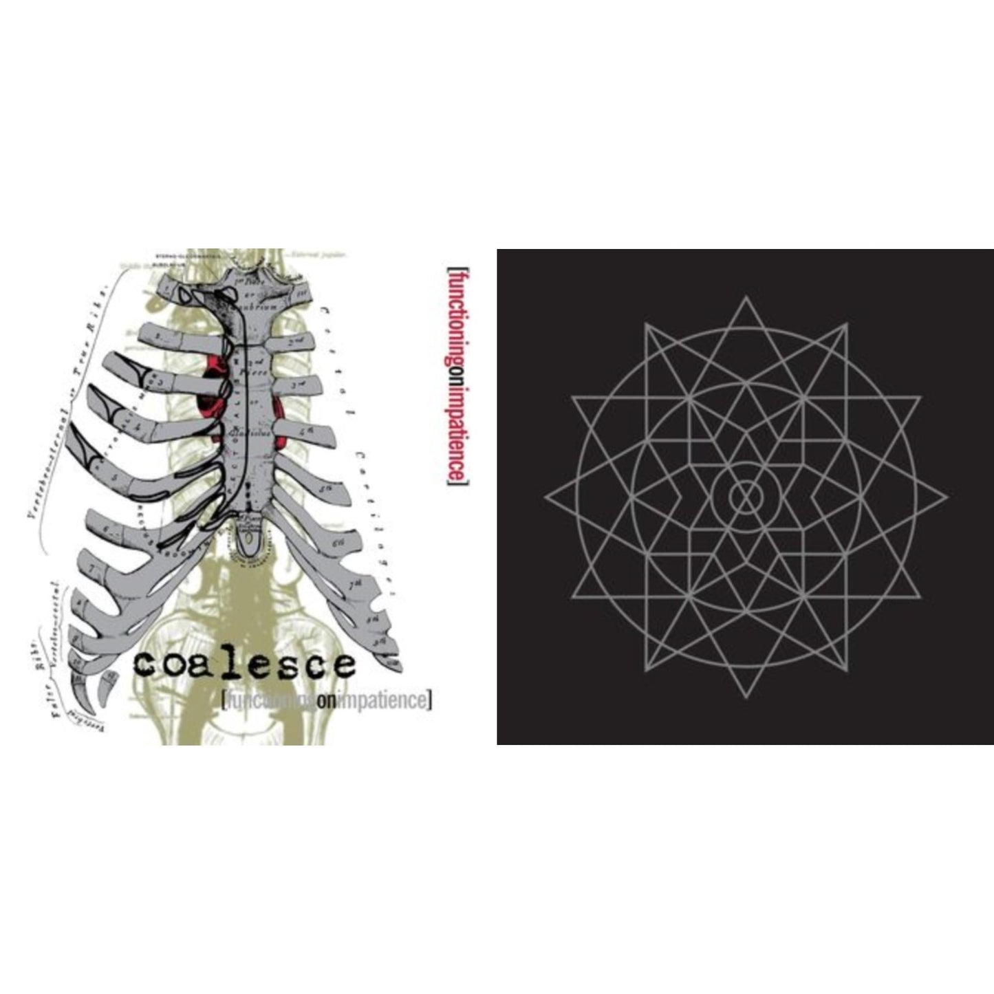 Coalesce - Ox (Custom Merge With Splatter LP Vinyl) & Functioning On Impatience (White With Splatter LP Vinyl)