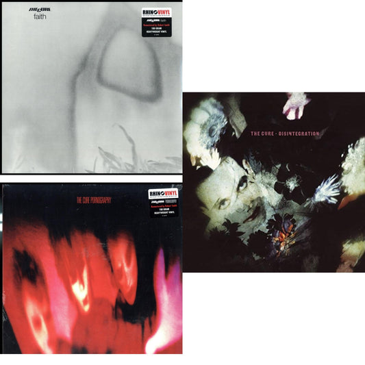 Cure - Pornography (180G) & Faith (180G) & Disintegration - LP Vinyl Bundle
